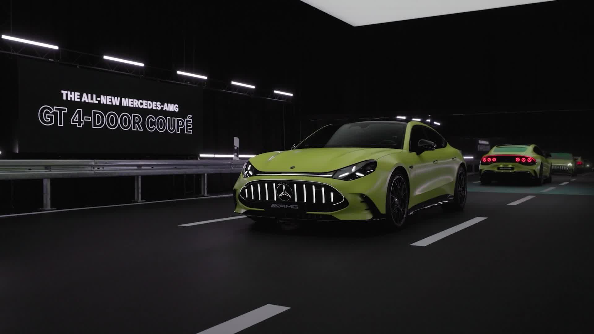 The new Mercedes-AMG GT 4-Door Coupe (European model shown)