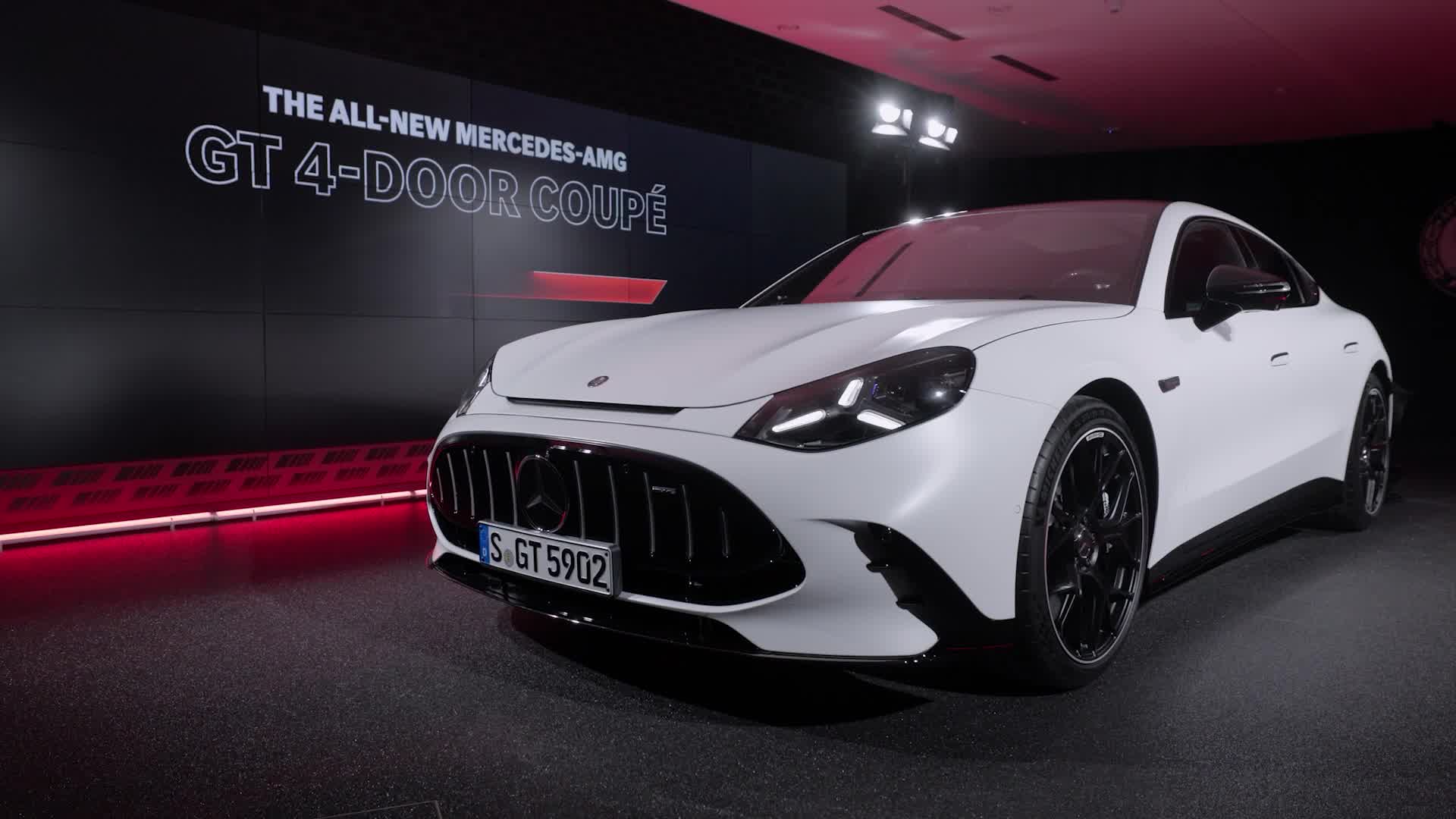 The new Mercedes-AMG GT 4-Door Coupe (European model shown)