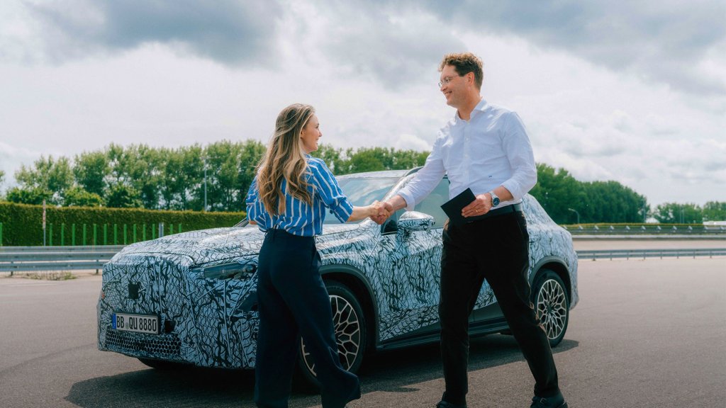 Mercedes-Benz CEO Ola Källenius tests the all-new electric GLC