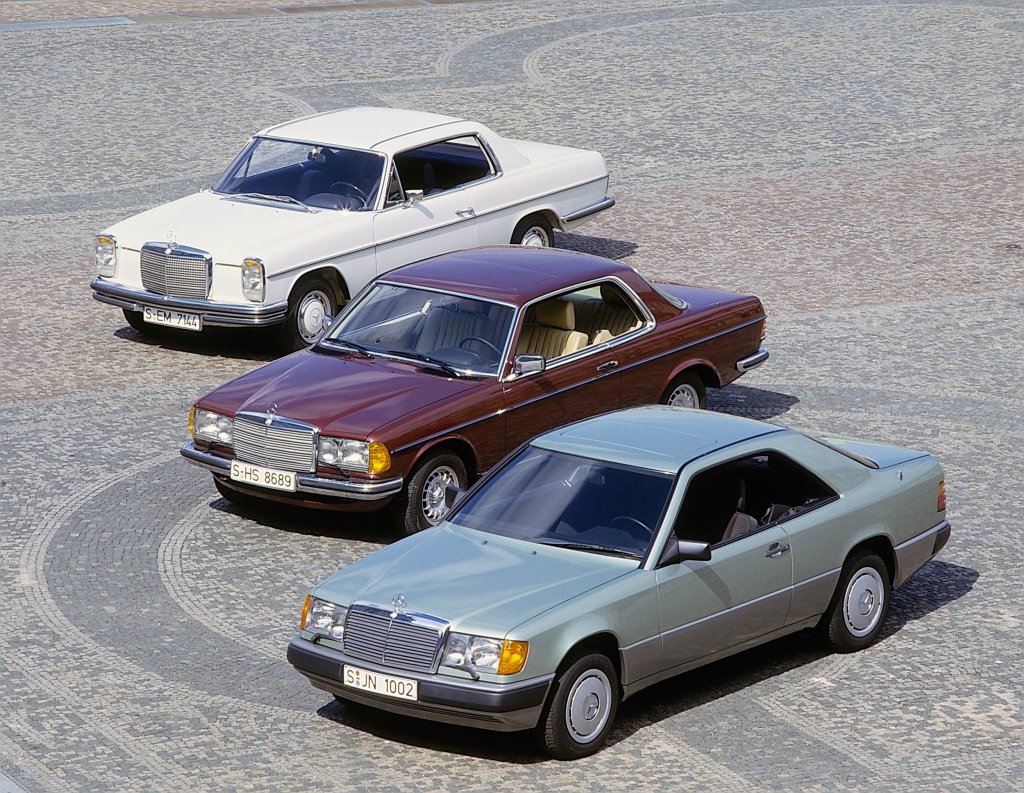 The history of the Mercedes-Benz E-Class Coupes and Cabriolets: Sporty and elegant two-door cars with remarkable style