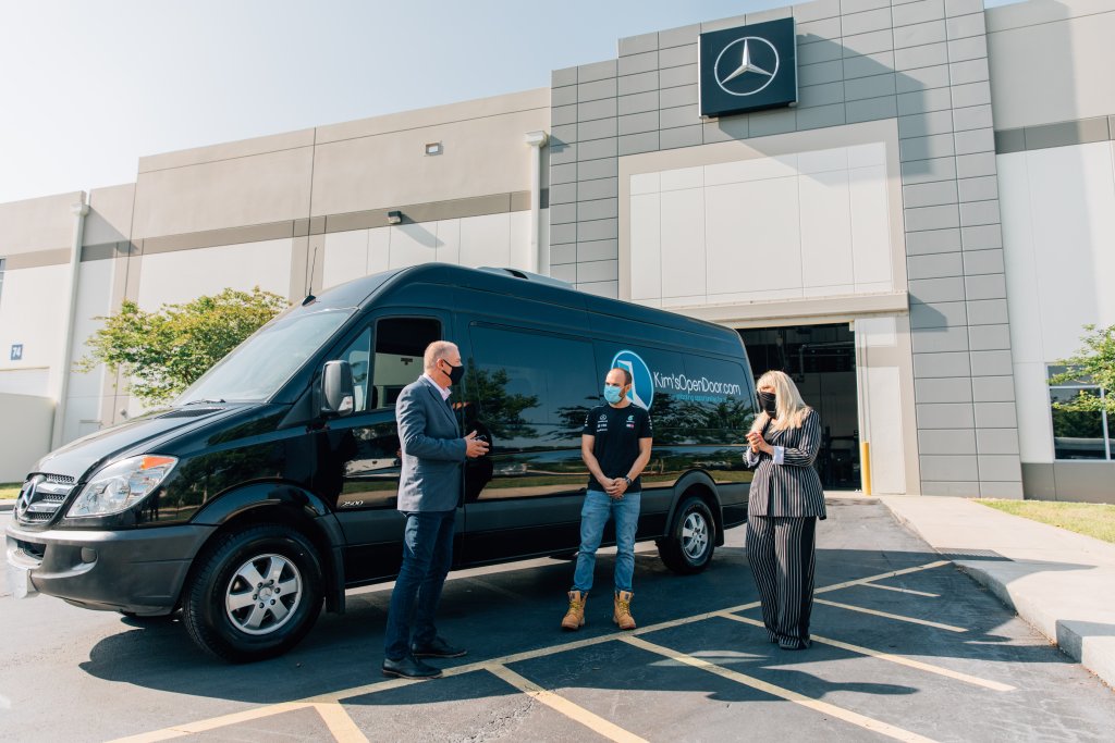 Mercedes-Benz USA Present Sprinter Van Refurbished by Employees to Jacksonville Non-Profit Serving Children in Need