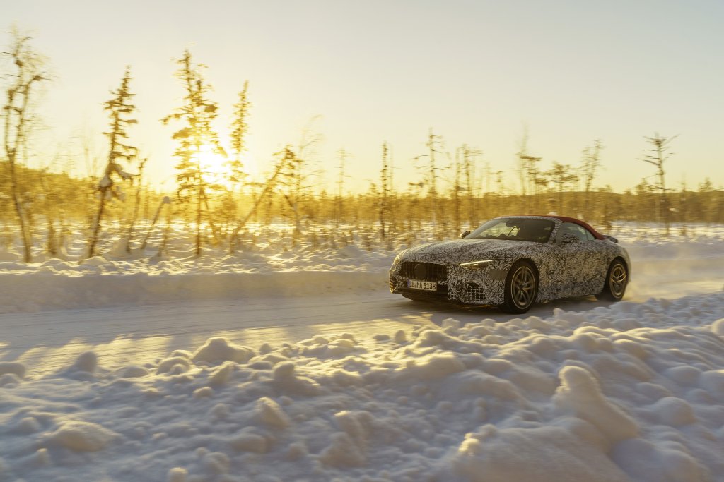All-new Mercedes-AMG SL on final winter development drive