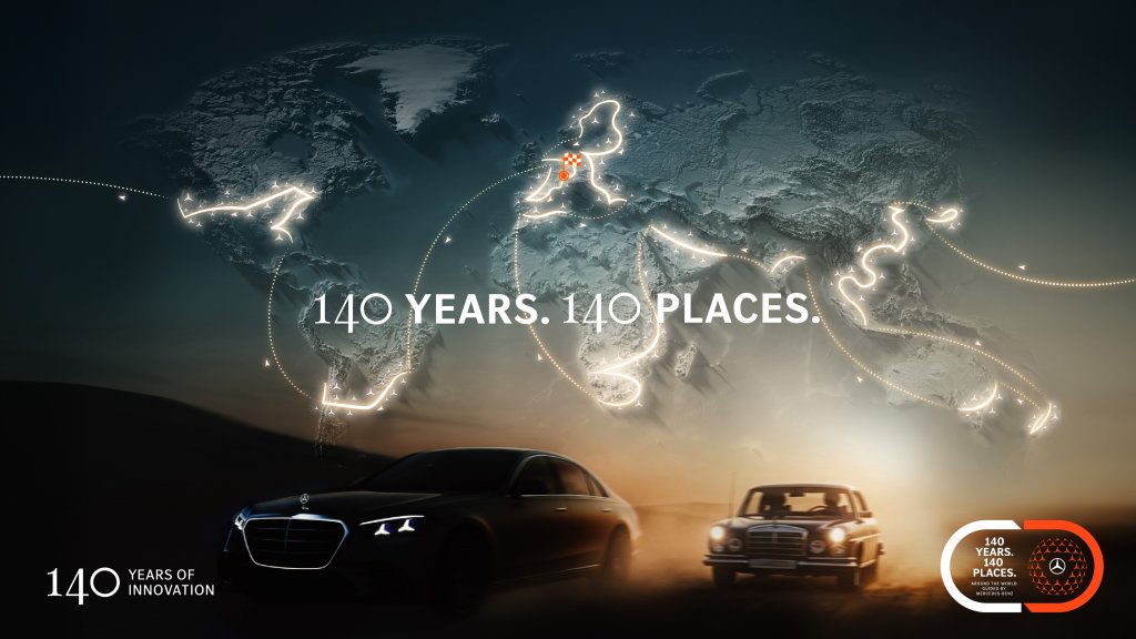 Mercedes-Benz Sets Off on an Epic Trans-Continental Journey to Celebrate “140 Years of Innovation”