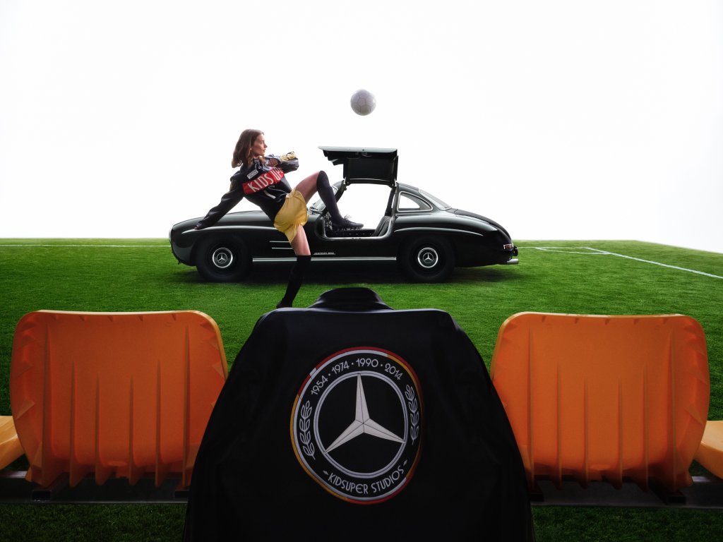 Kick it Like Colm Dillane: Mercedes-Benz and KidSuper Are Inspired by Automotive Heritage and Soccer Culture
