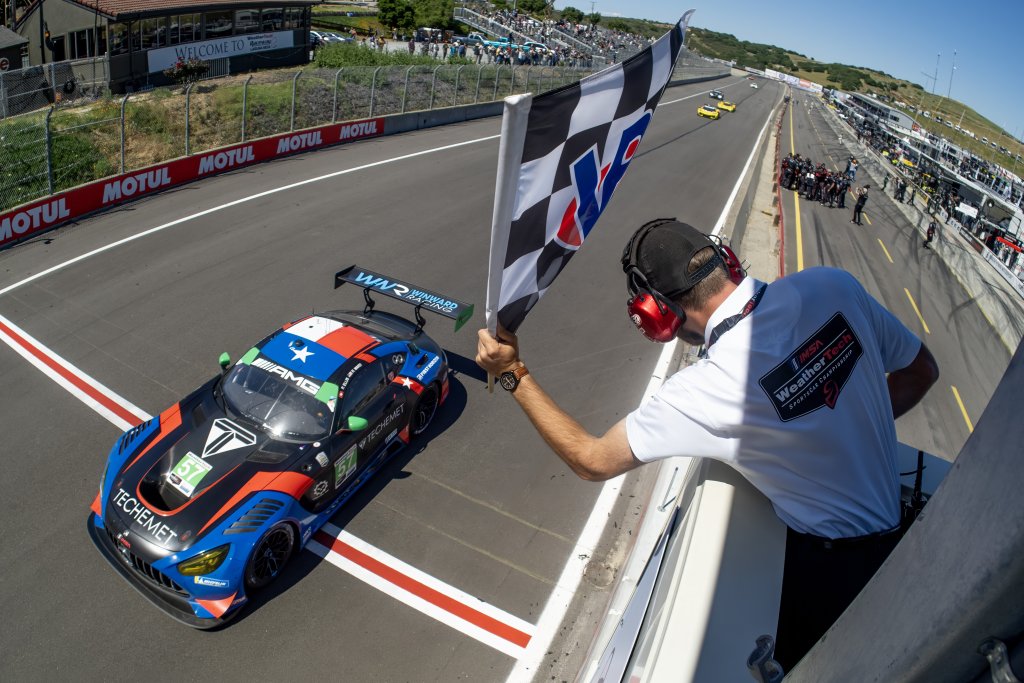 Winward Racing, Ward and Ellis Secure Third IMSA WeatherTech GT Daytona Race Victory in Year’s First Four Races with Late Pass for the Win Sunday at WeatherTech Raceway Laguna Seca
